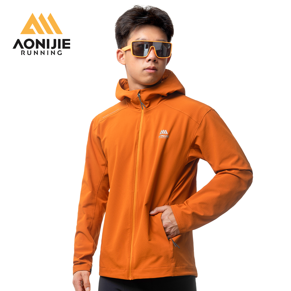 Running Gear Jacket - Aonijie Heren Winddichte Jas Herfst Winter