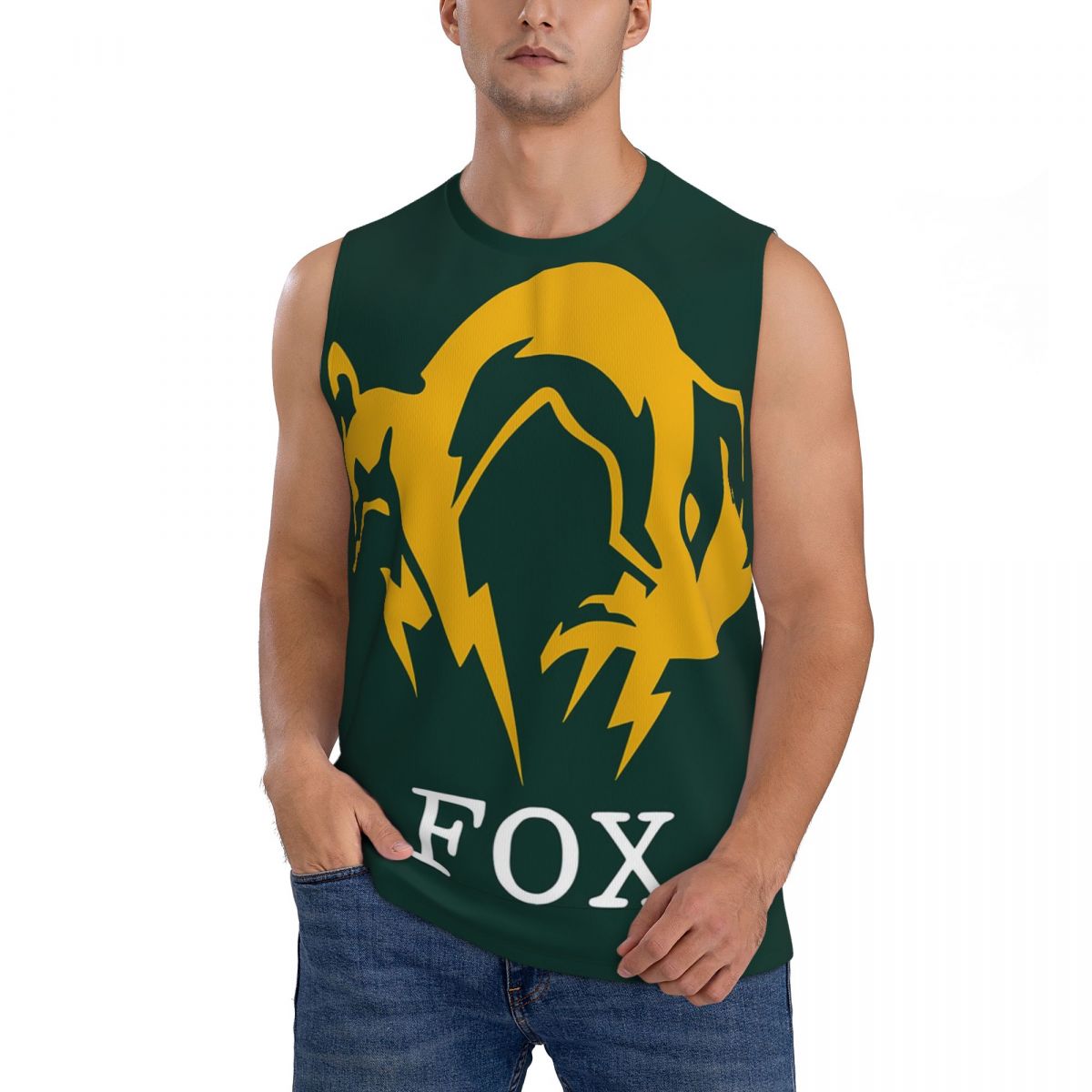 Running Gear Tank - Metal Gear Solid Fox Heren mouwloze