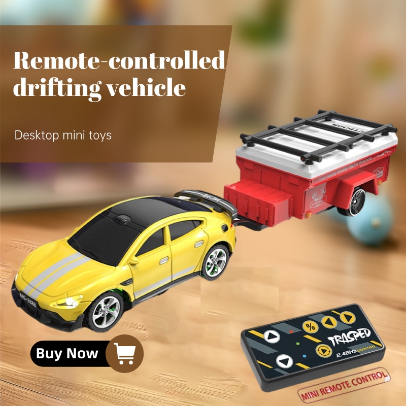 Running Gear Trailer - Mini-legering driftauto met aanhangwagen 2.4G afstandsbediening