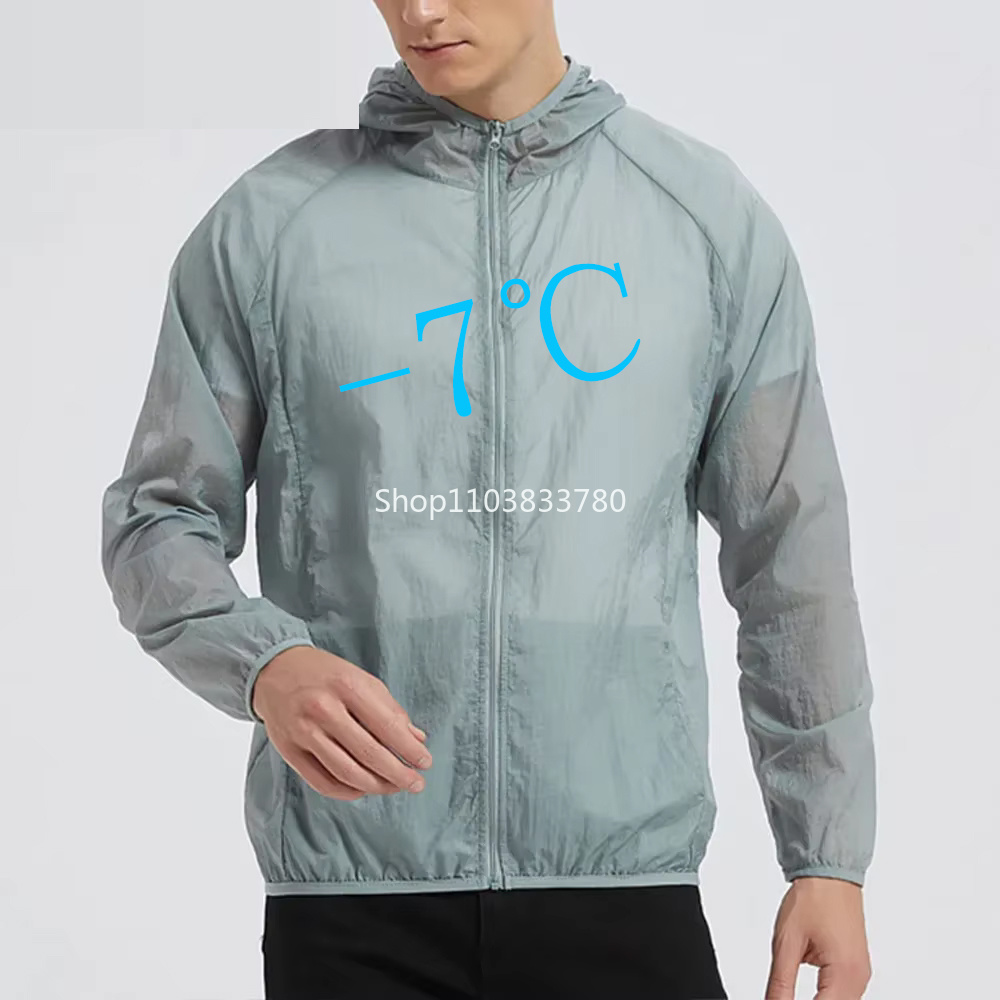 Running Gear Jacket - Herensunbeschermingsjack met capuchon, lichtgewicht outdoor windjack,
