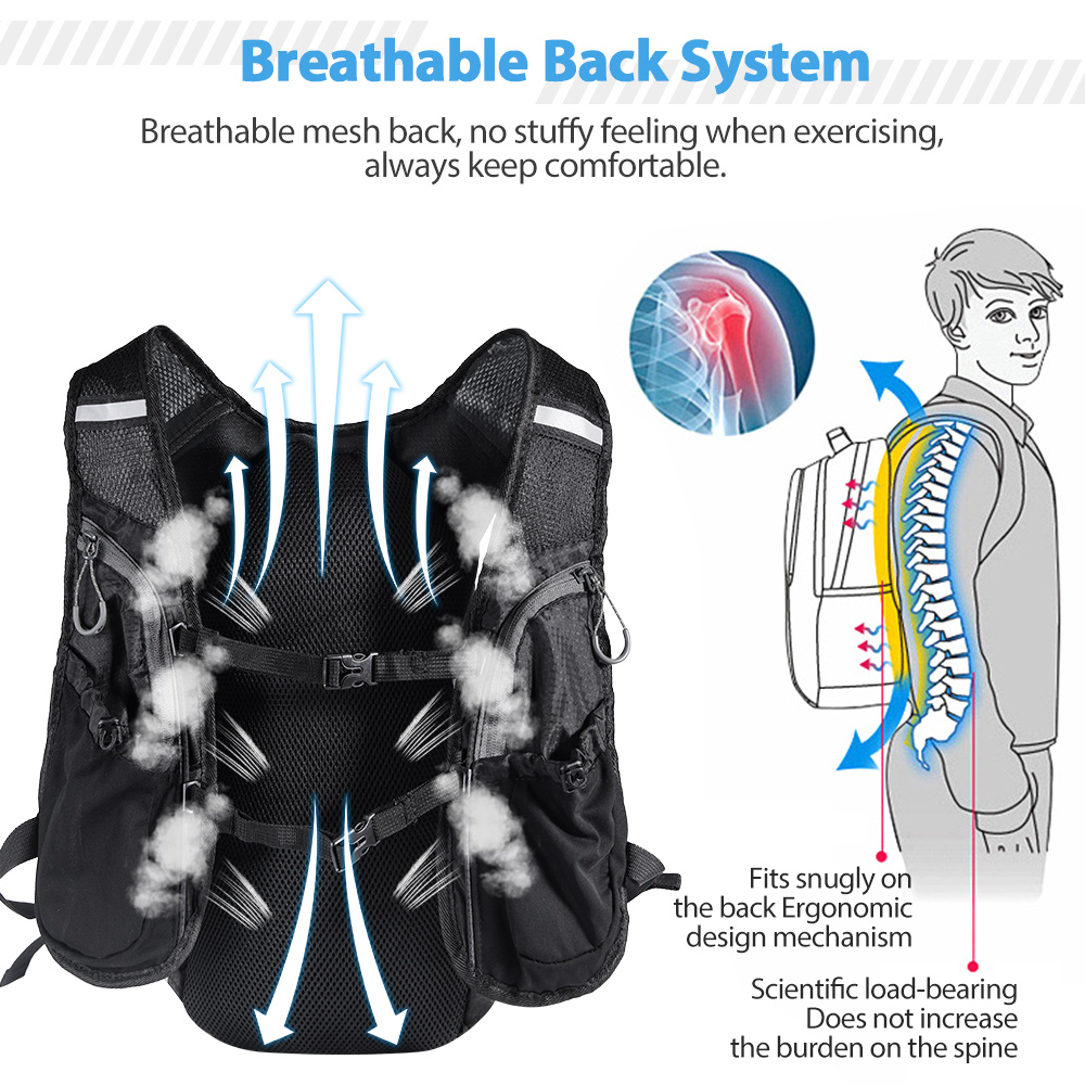 Hardlooprugzakvest met waterfl - Running Gear Vest recensie en prijs