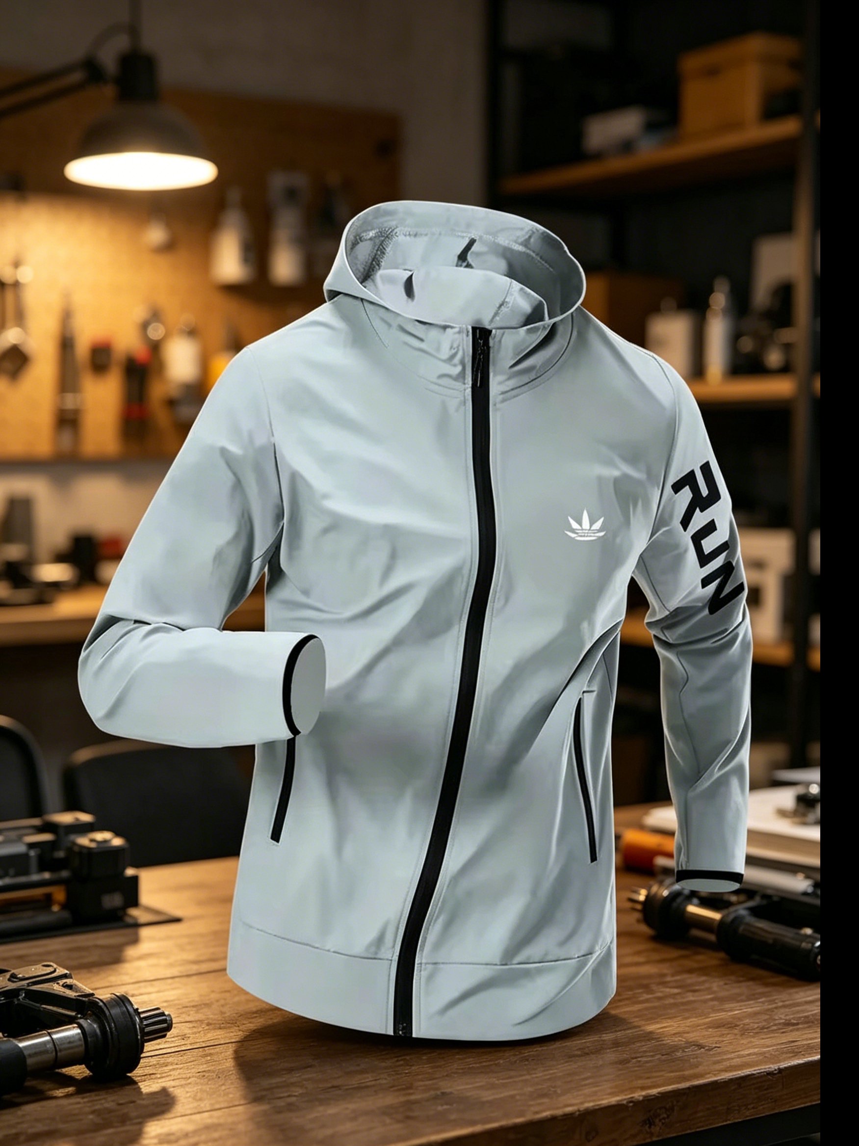 Heren windjack met capuchon, w - Running Gear Jacket recensie en prijs