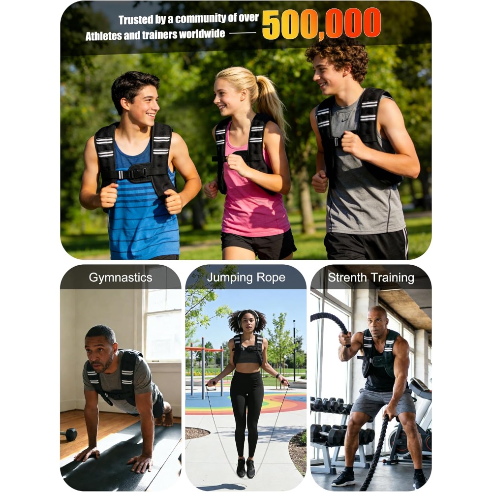 Fitness Gewogen Vest Voorgevul - Running Gear Vest recensie en prijs