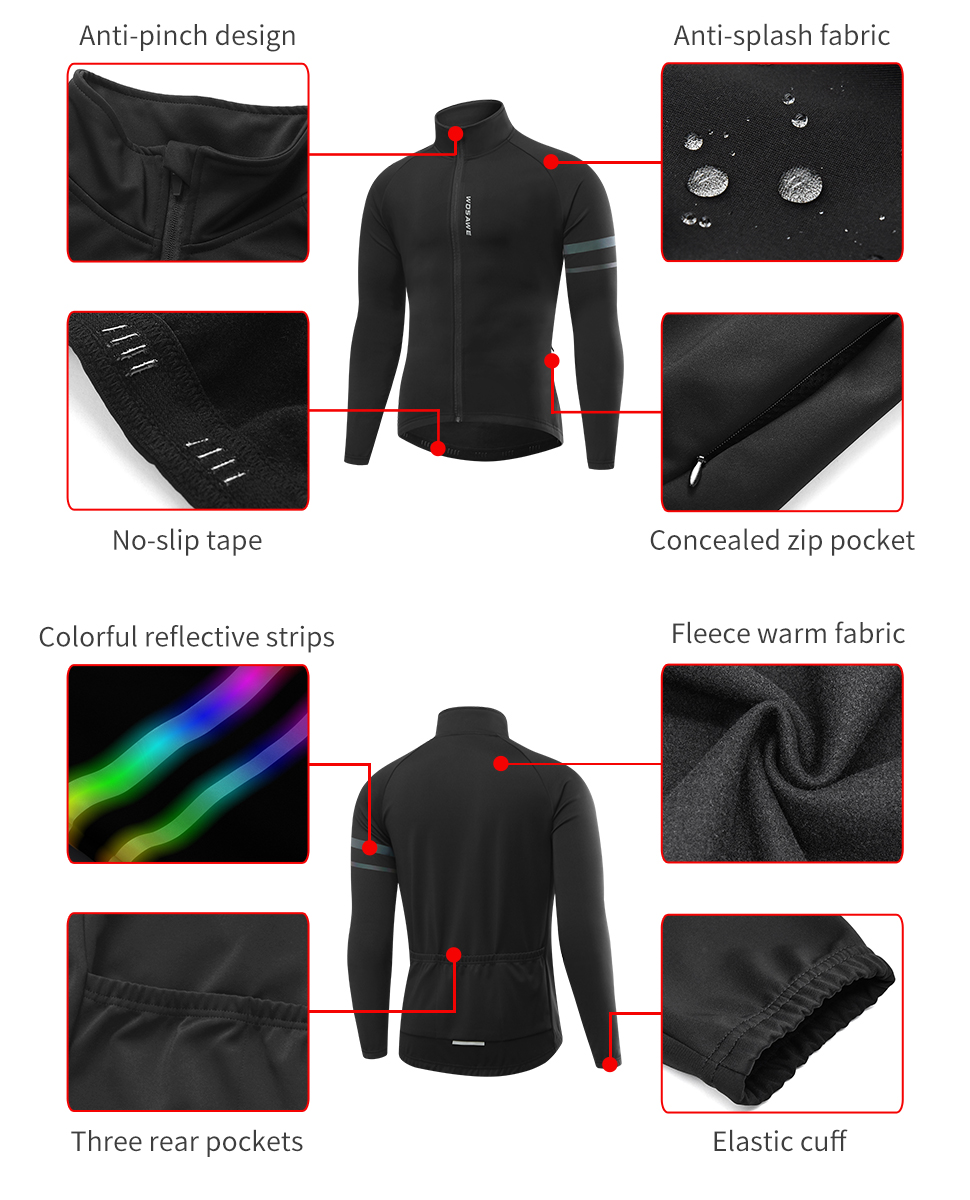 WOSAWE Heren Thermische Winter - Running Gear Jacket recensie en prijs